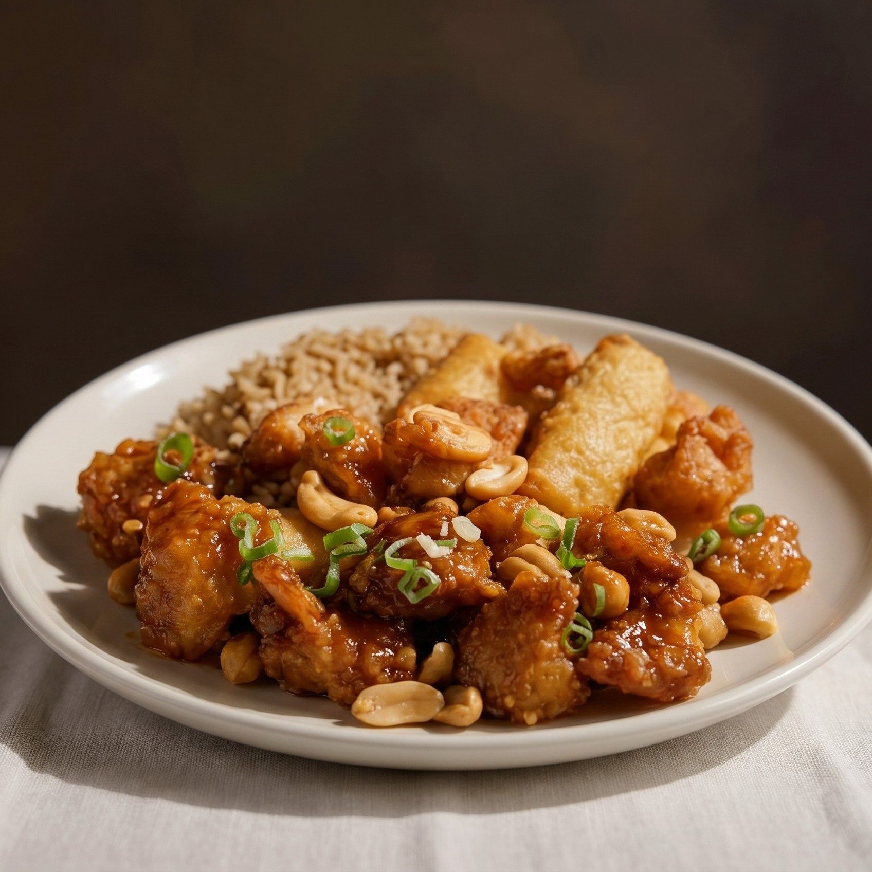 Cashew Chicken Combo.