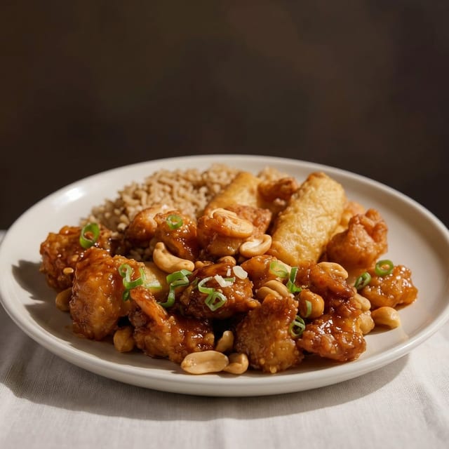 Cashew Chicken Combo.